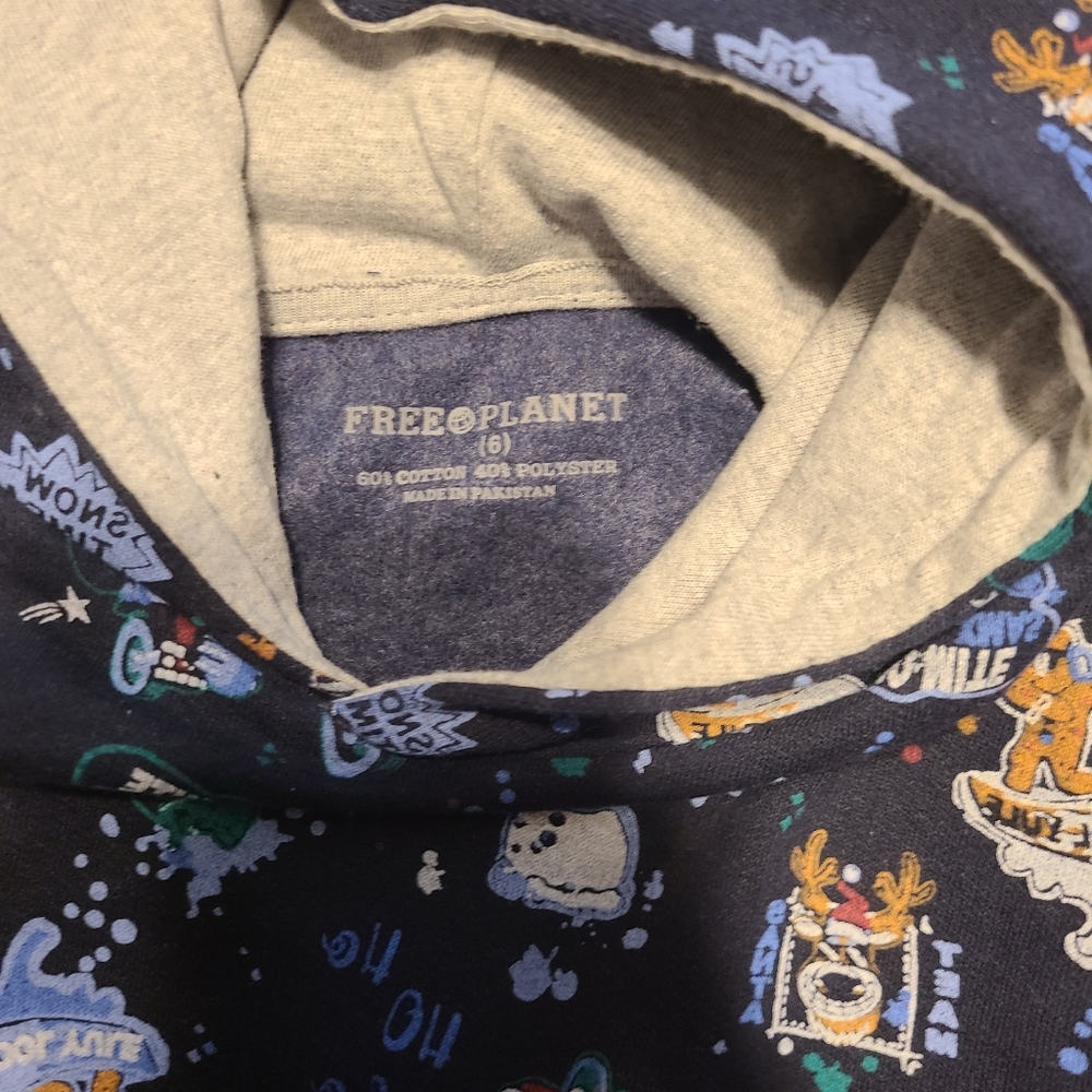 FREE PLANET kids Christmas Sweatshirt
